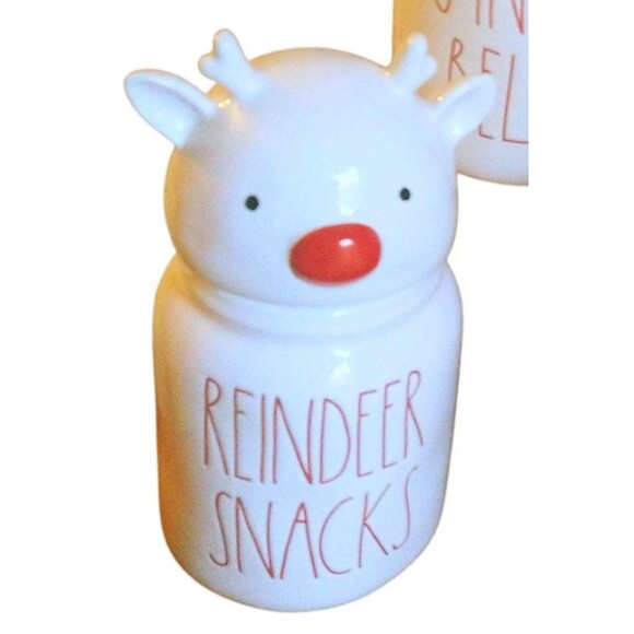 Rae Dunn Festive Winter Christmas Baby Canisters Snowman Cocoa Peppermint - Picture 8 of 8